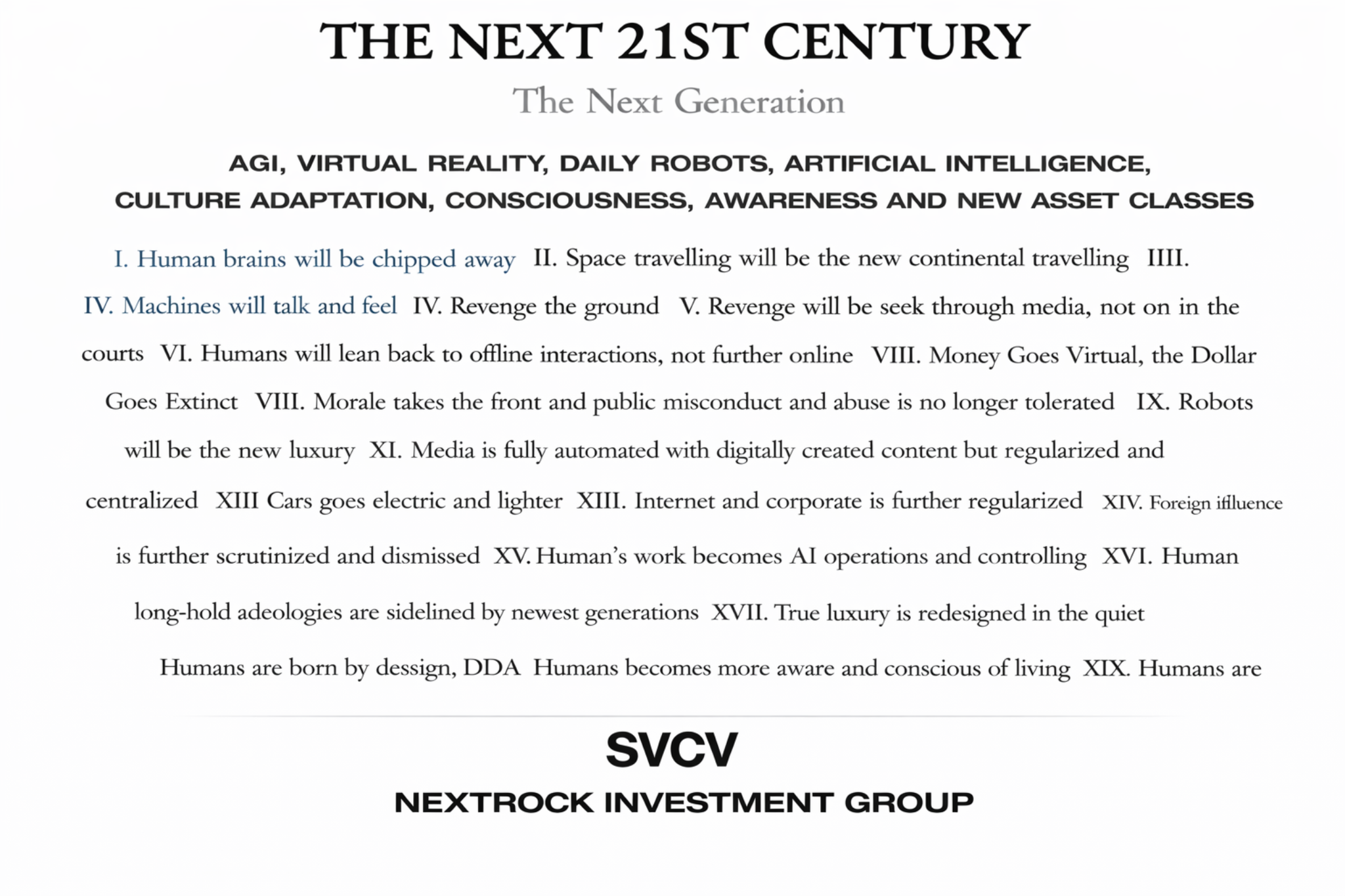The Next 21st Century - Next Generation